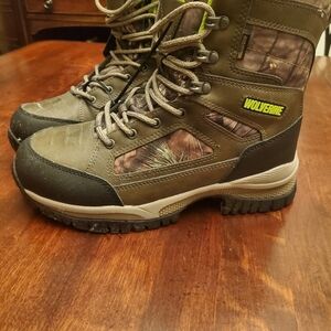 Wolverine Green and Brown Outdoor Boots
